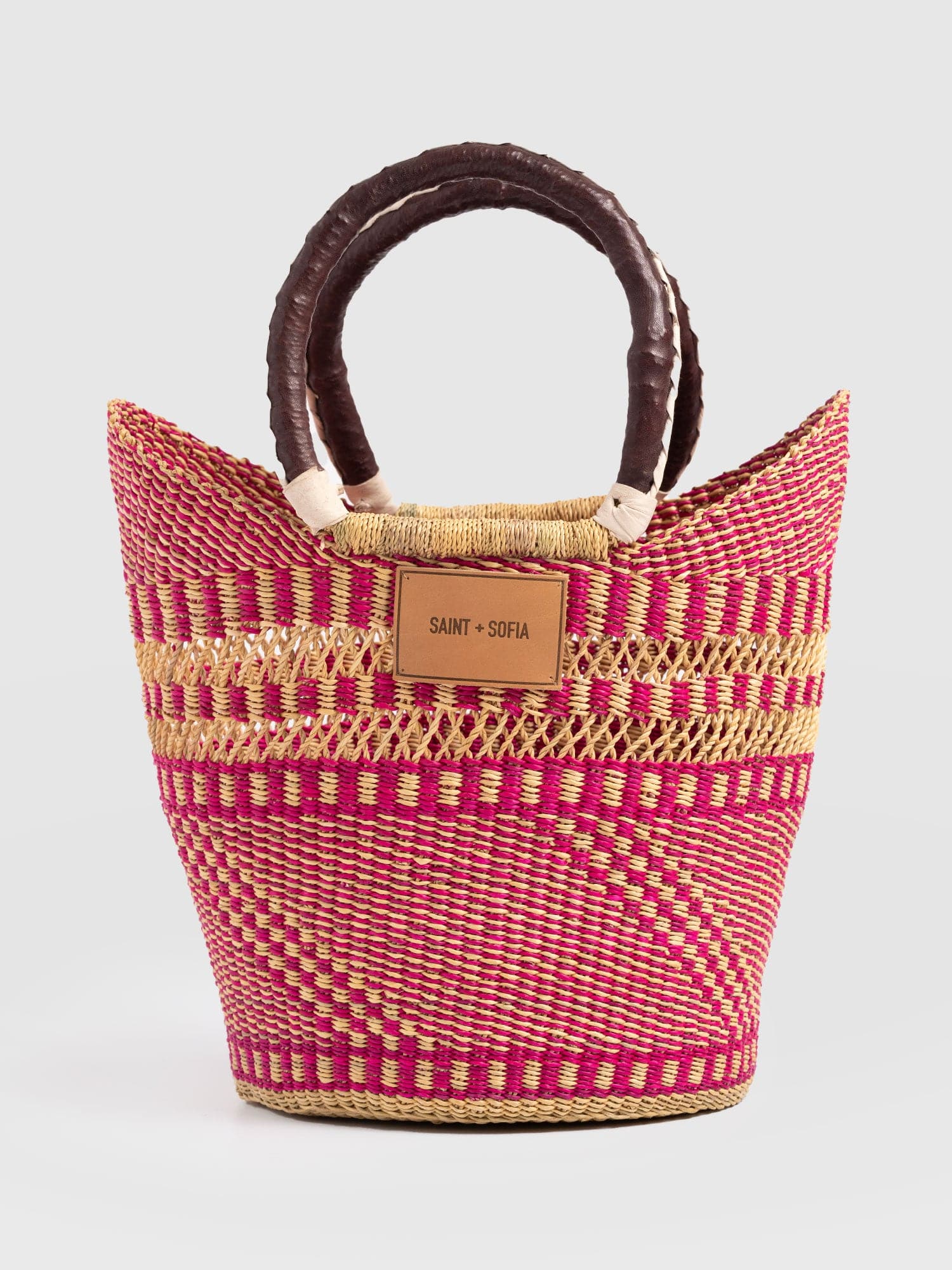 Indie Market Basket Bag - Pink - Women's Handbags | Saint + Sofia® USA