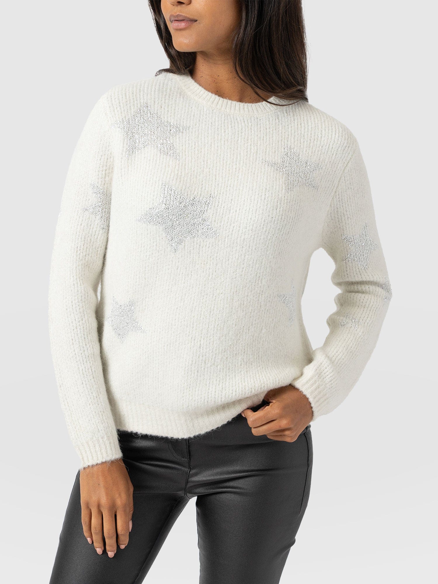 Indy Star Jumper - Cream - Women's Jumpers | Saint + Sofia® USA
