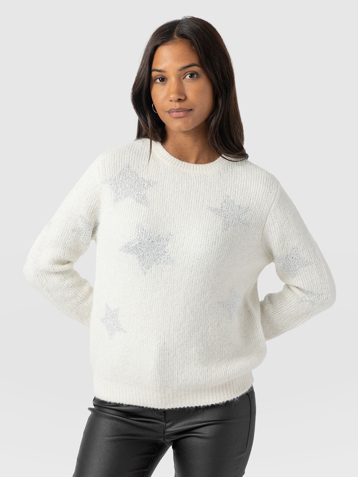 Indy Star Jumper - Cream - Women's Jumpers | Saint + Sofia® USA