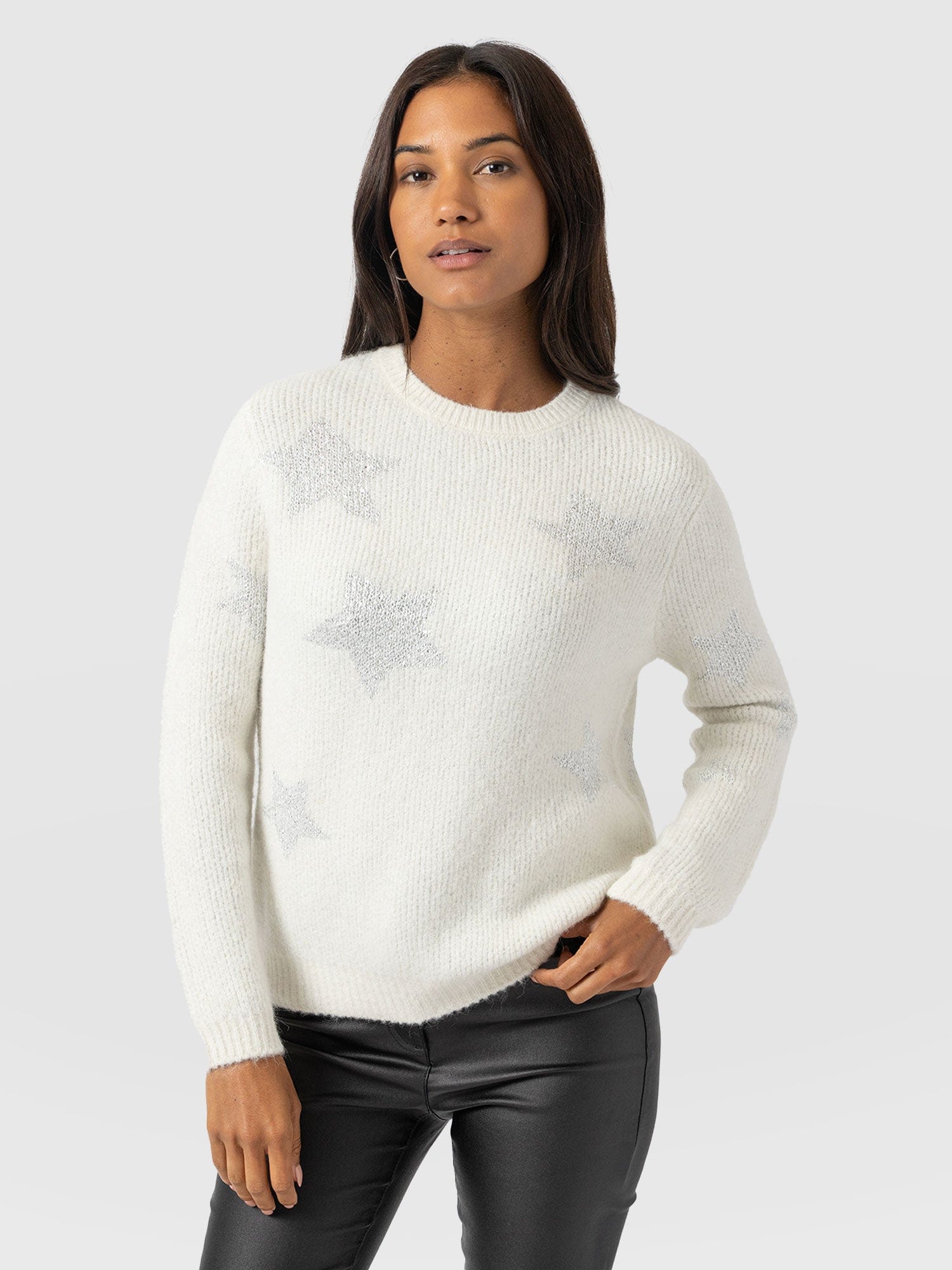 Indy Star Jumper - Cream - Women's Jumpers | Saint + Sofia® USA