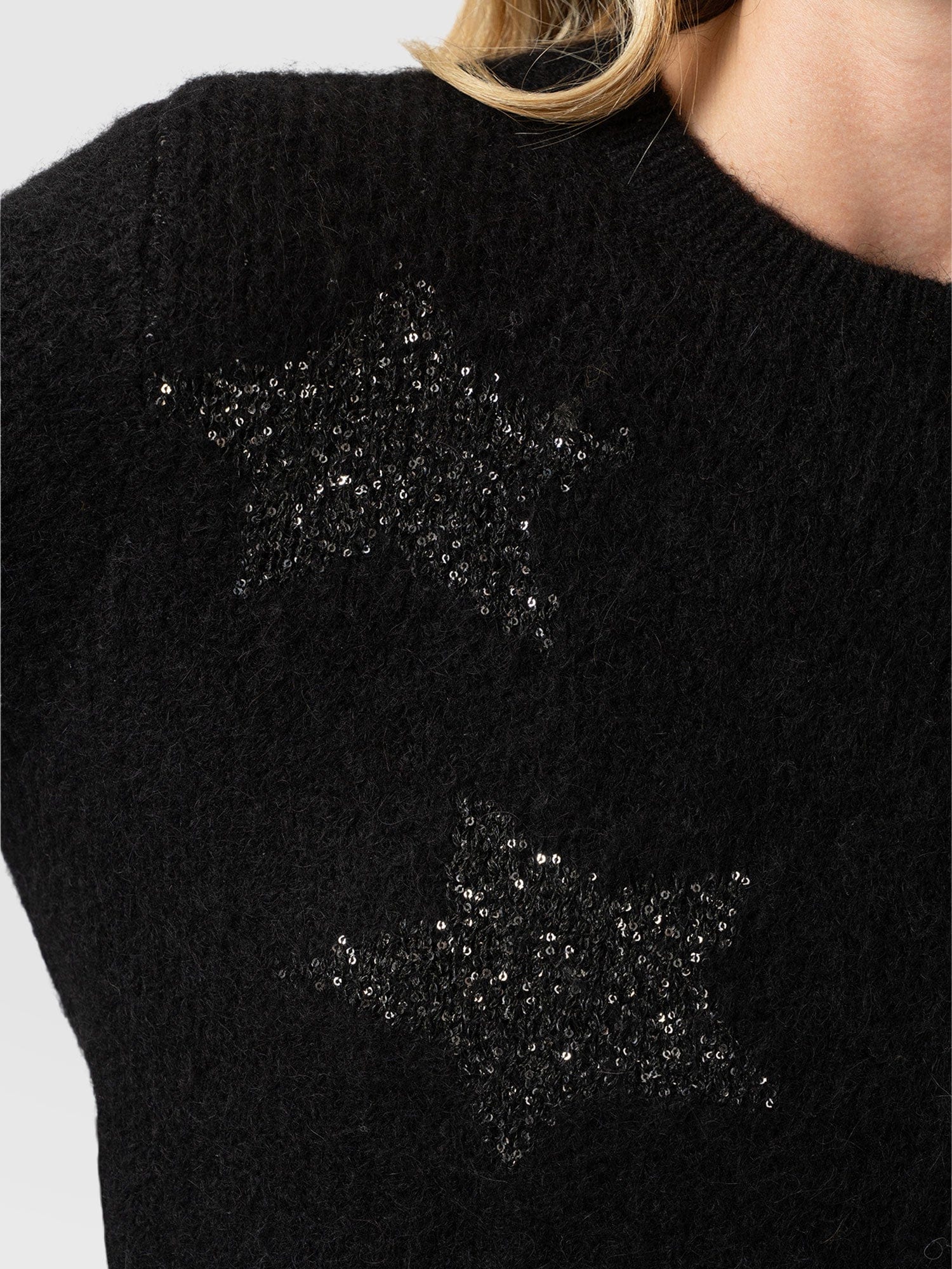 Indy Star Sweater - Black - Women's Sweaters | Saint + Sofia® USA
