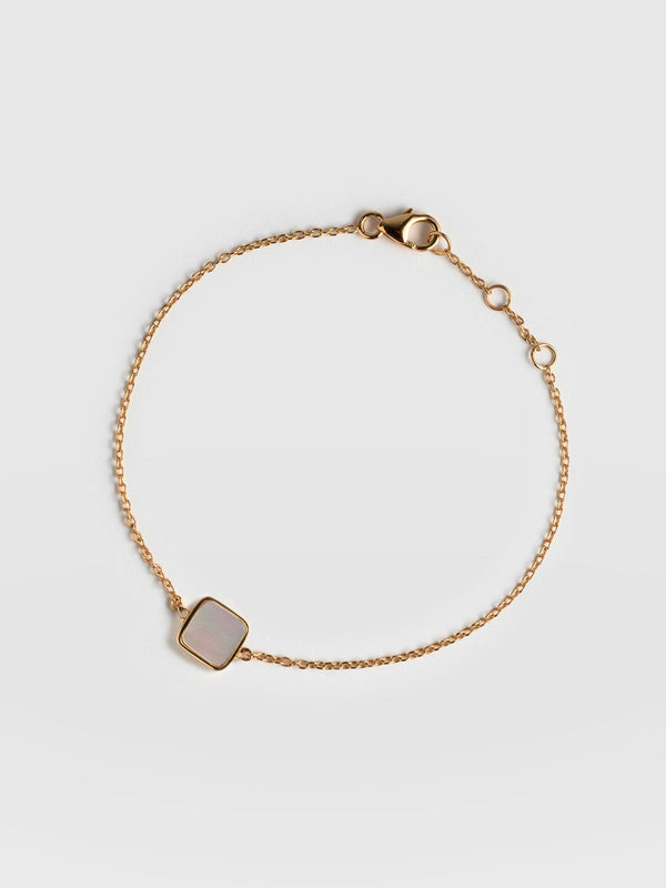 Iridescence Square Bracelet Gold - Women's Jewellery | Saint + Sofia® USA
