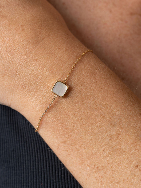 Iridescence Square Bracelet Gold - Women's Jewellery | Saint + Sofia® USA