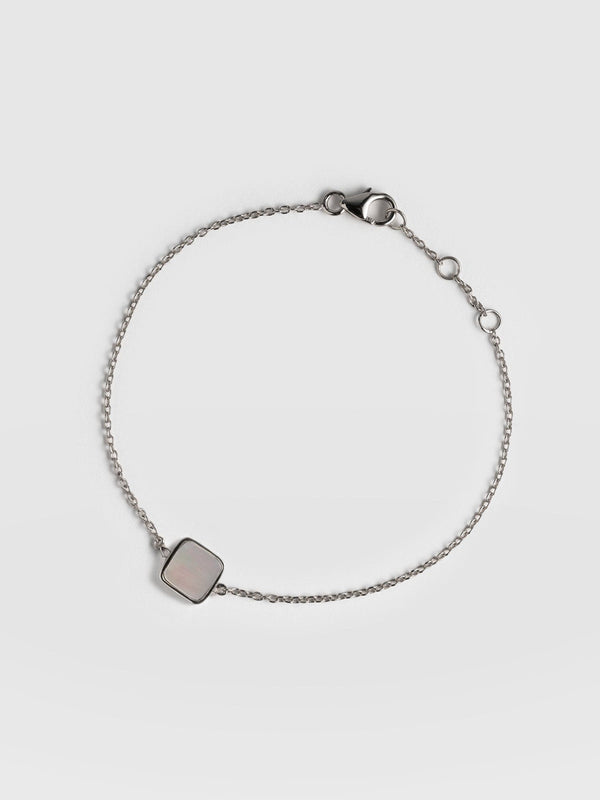 Iridescence Square Bracelet Silver - Women's Jewellery | Saint + Sofia® USA