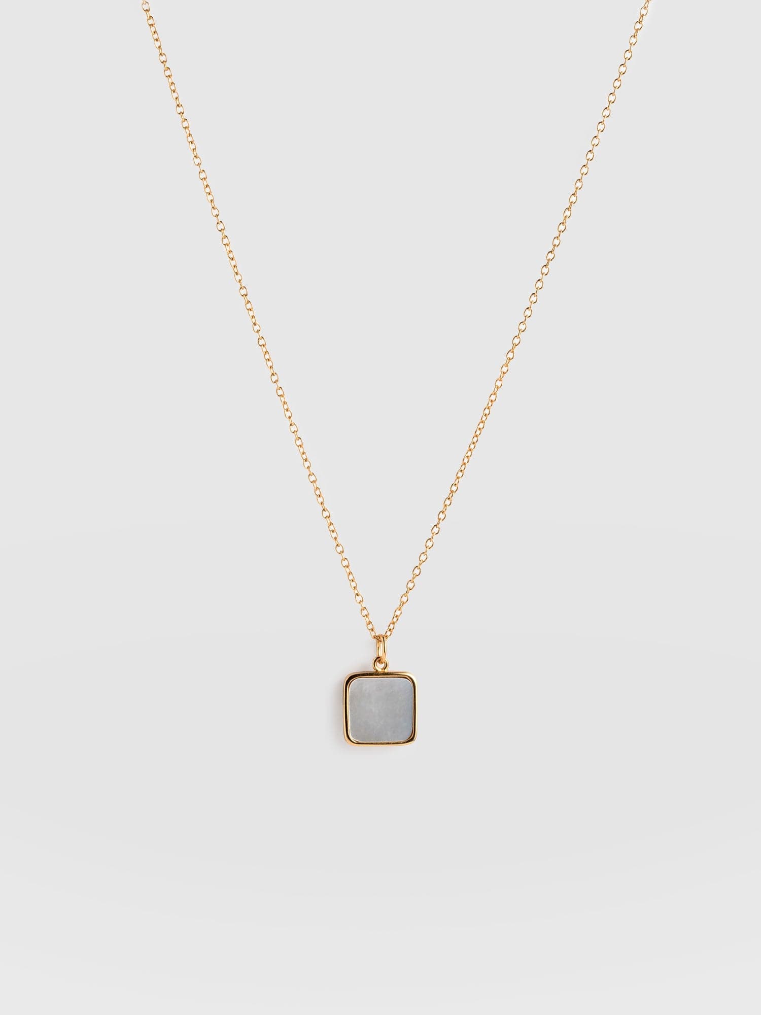 Iridescence Square Charm Necklace Gold - Women's Jewellery | Saint + Sofia® USA
