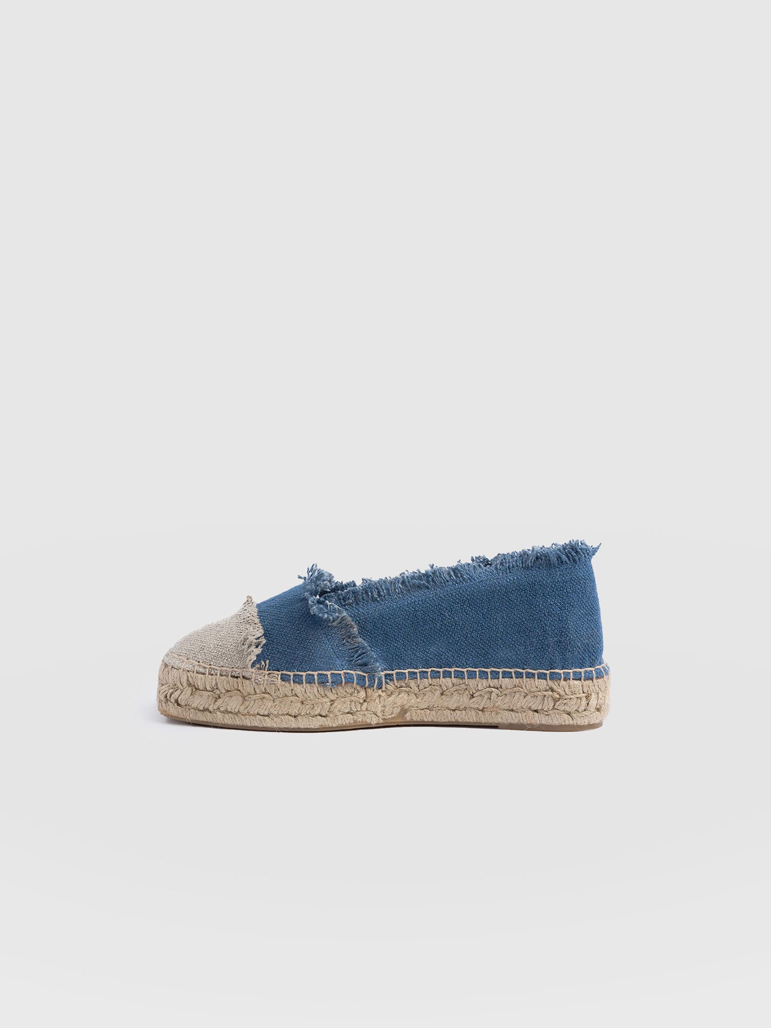 Ivy Frayed Espadrille Pumps - Blue - Women's Sandals | Saint + Sofia® USA