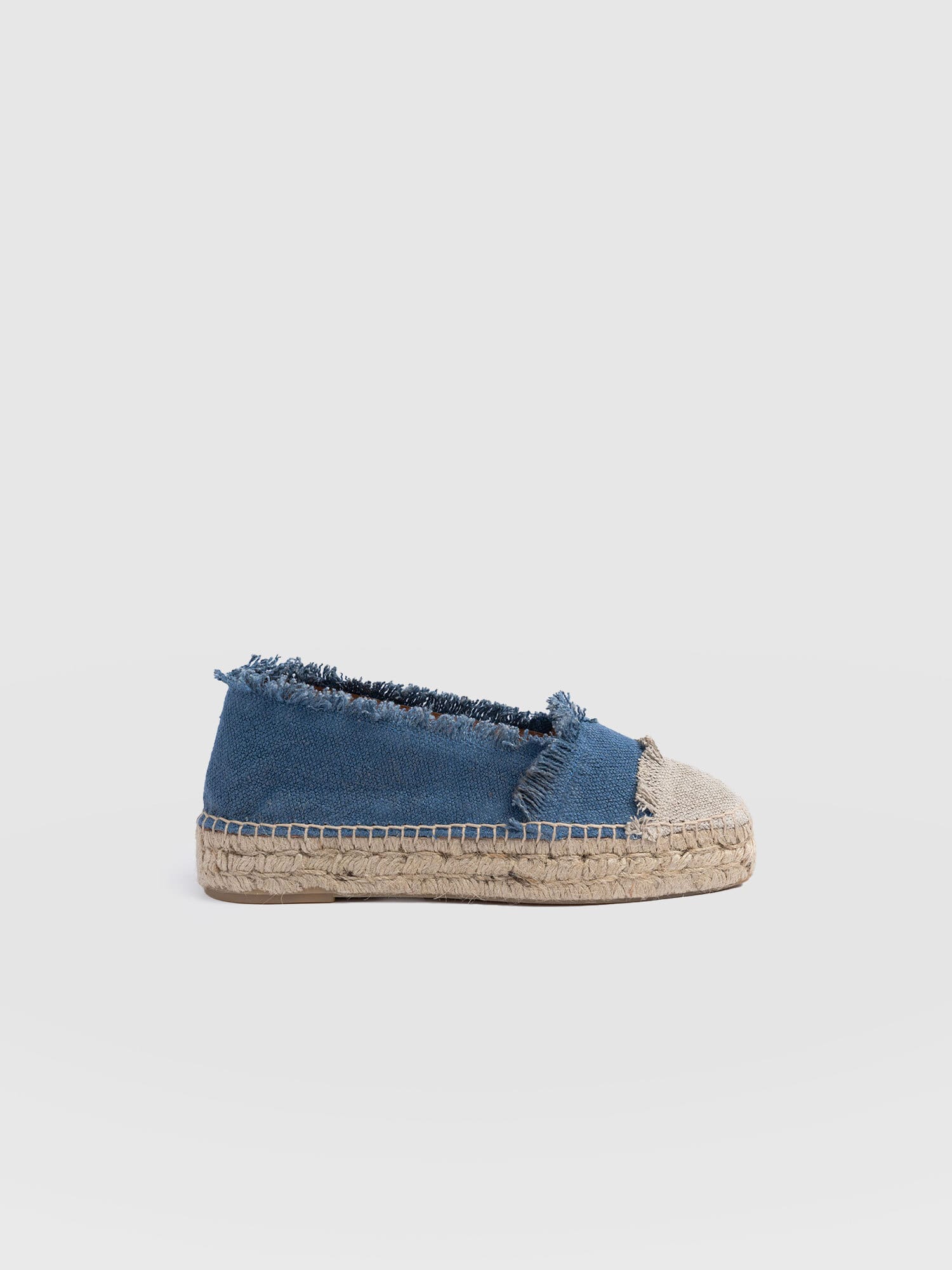 Ivy Frayed Espadrille Pumps - Blue - Women's Sandals | Saint + Sofia® USA
