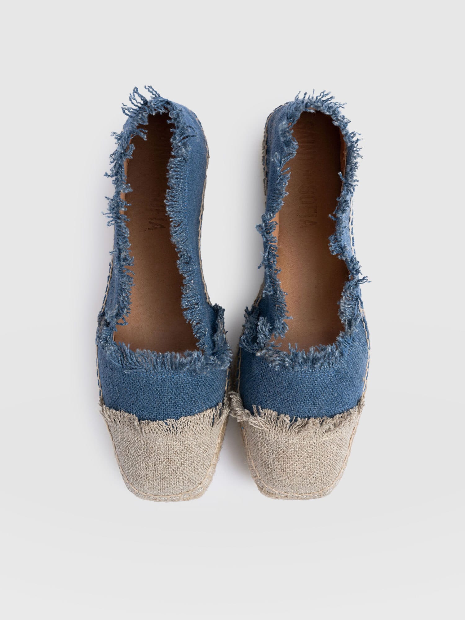 Ivy Frayed Espadrille Pumps - Blue - Women's Sandals | Saint + Sofia® USA