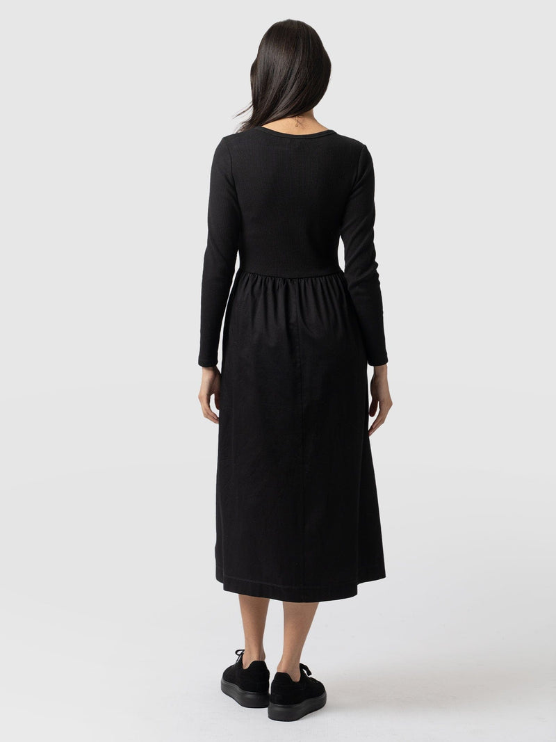 Ivy Full Skirt Dress Black - Women's Dresses | Saint + Sofia® USA