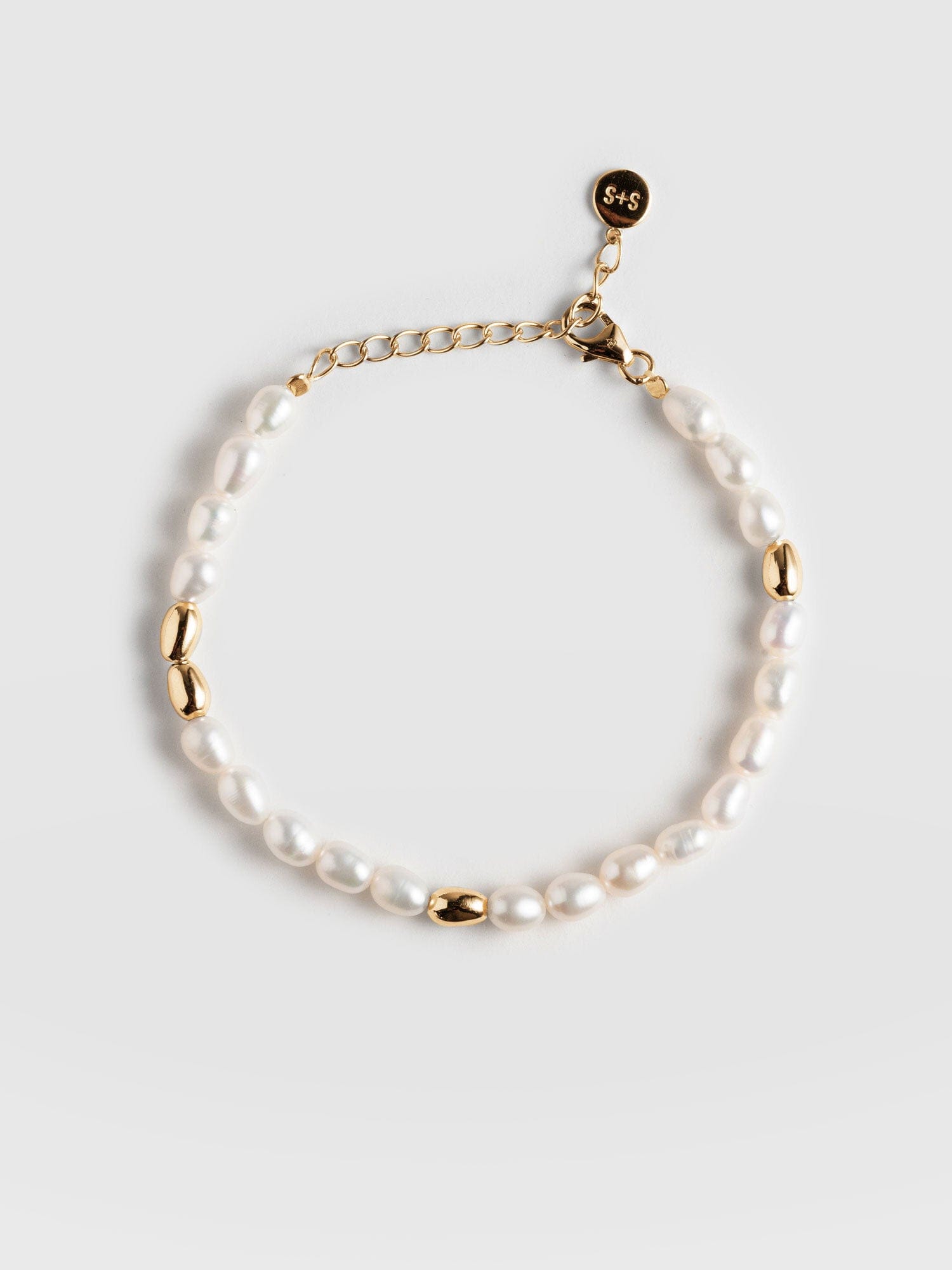 Jacqueline Pearl Bracelet Gold - Women's Jewellery | Saint + Sofia® USA