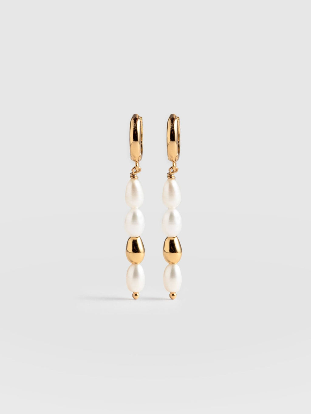 Jacqueline Pearl Drop Earrings Gold - Women\'s Jewellery | Saint + Sofia® USA