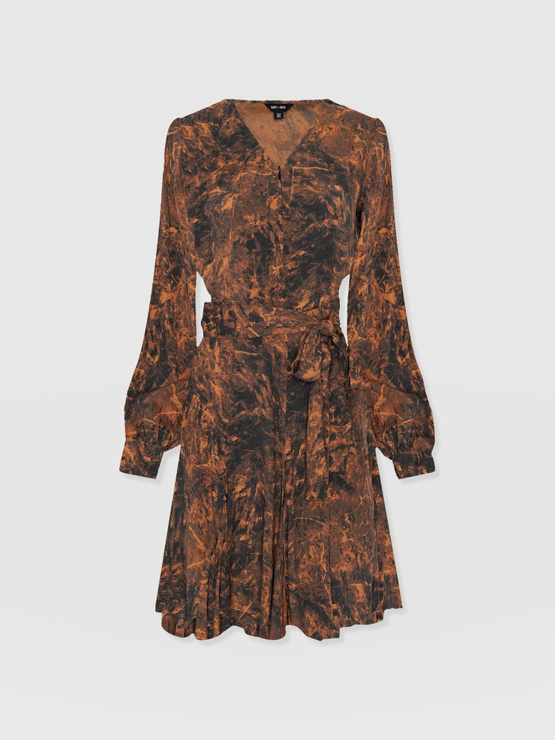 Joselyn Mini Dress - Brown Marble - Women's Dresses | Saint + Sofia® USA