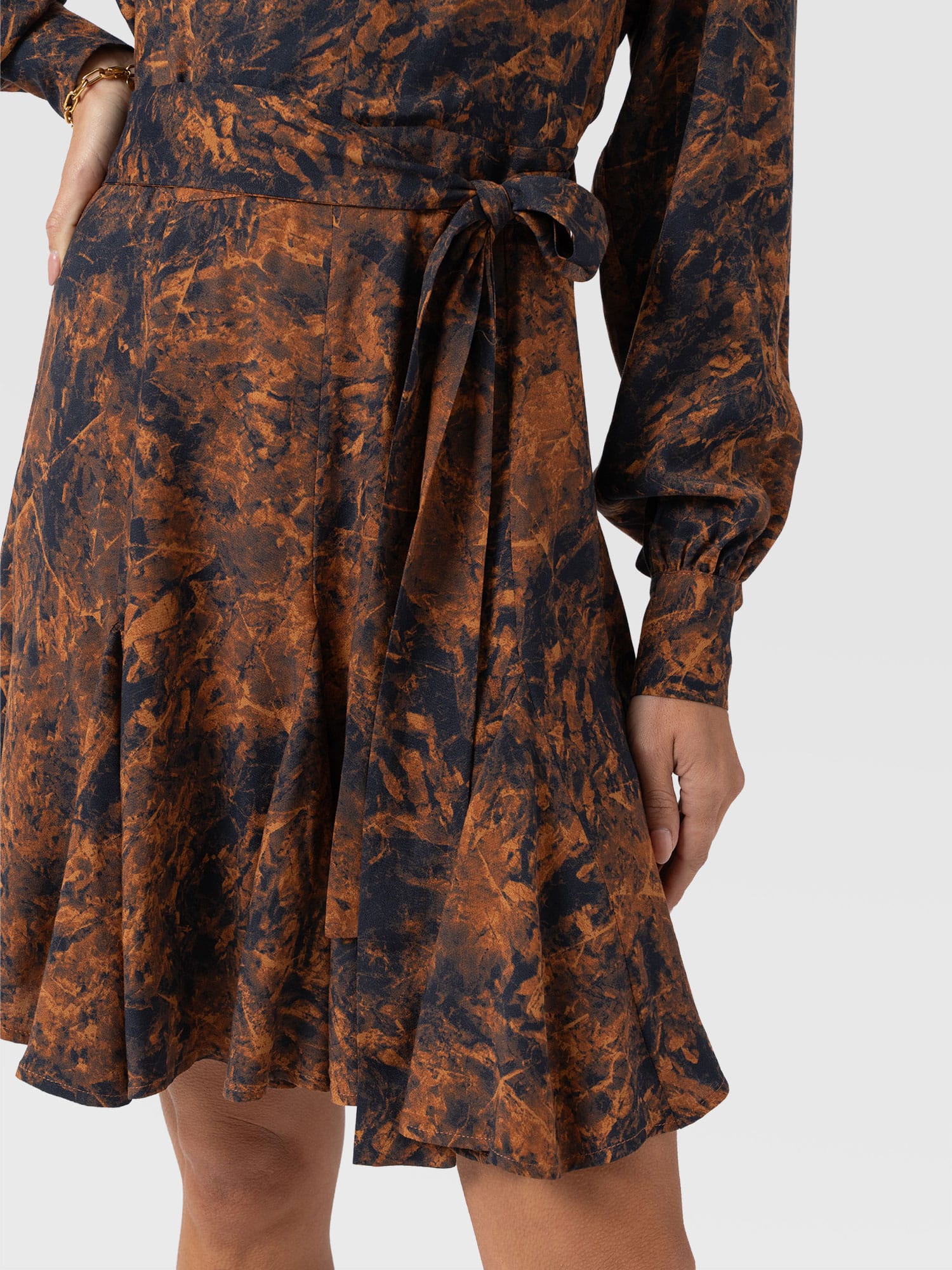Joselyn Mini Dress - Brown Marble - Women's Dresses | Saint + Sofia® USA