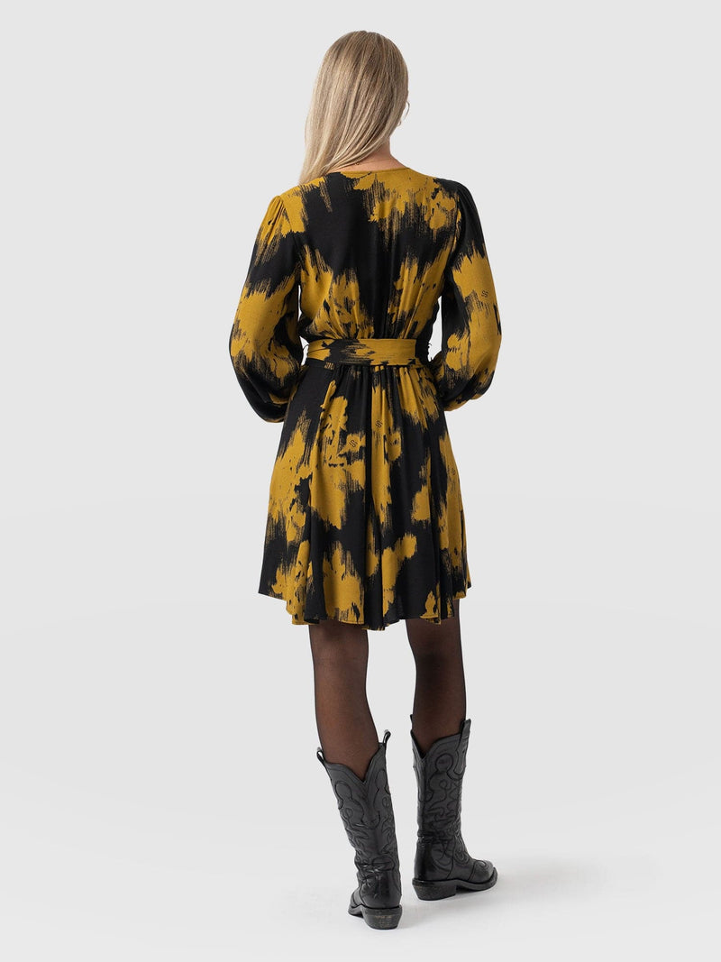 Joselyn Mini Dress Yellow Fade Floral - Women's Dresses | Saint + Sofia® US