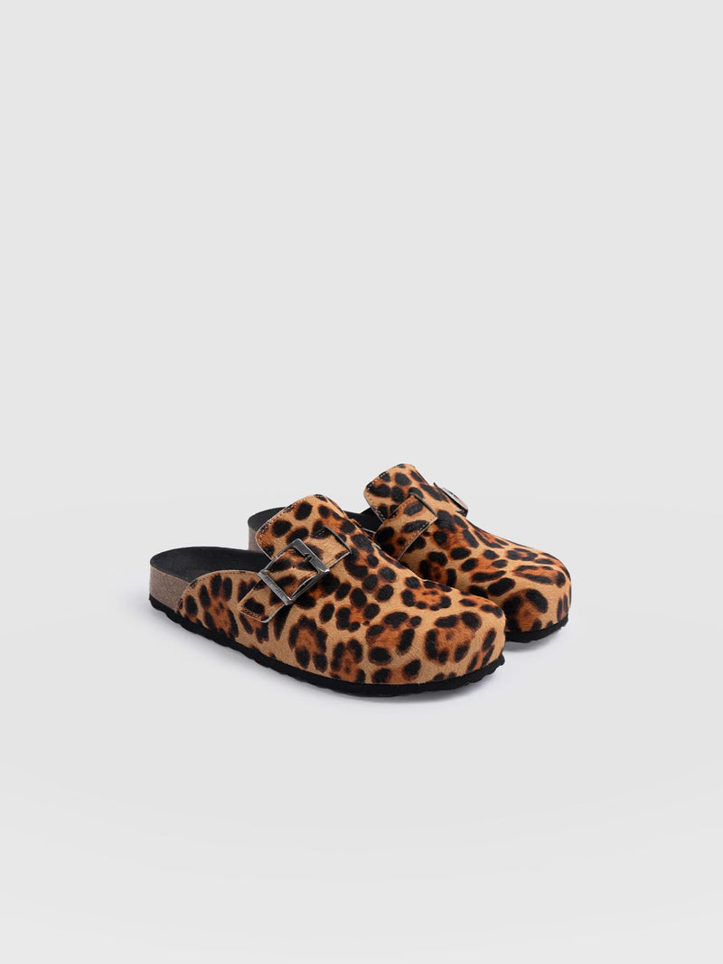 Jude Clogs Leopard - Women's Shoes | Saint + Sofia® US