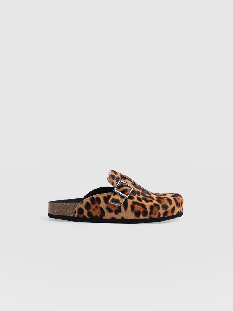 Jude Clogs Leopard - Women's Shoes | Saint + Sofia® US