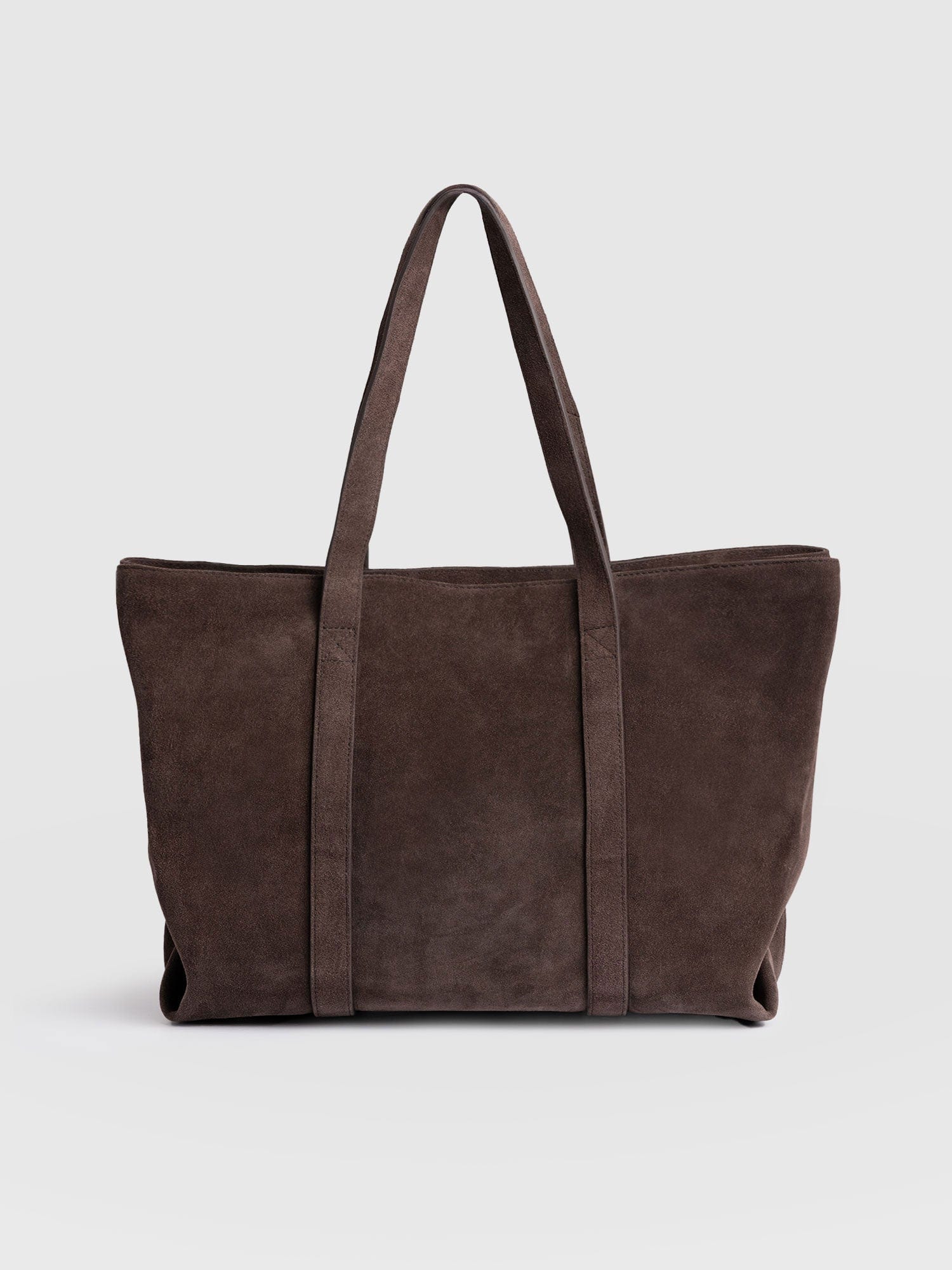 Kara Shopper Bag Brown Suede - Women's Bags | Saint + Sofia® US