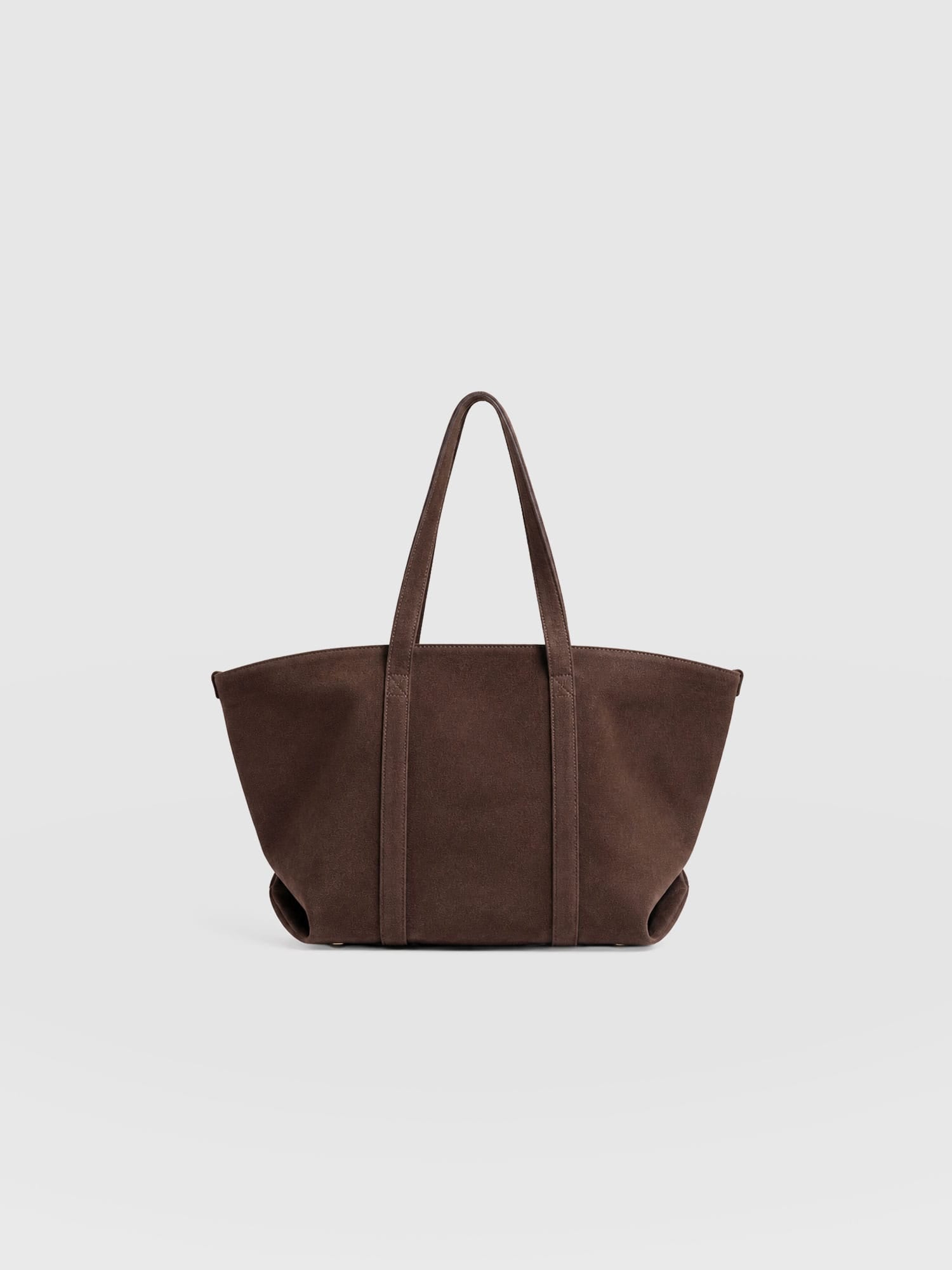 Kara Shopper Bag Brown Suede - Women's Bags | Saint + Sofia® US