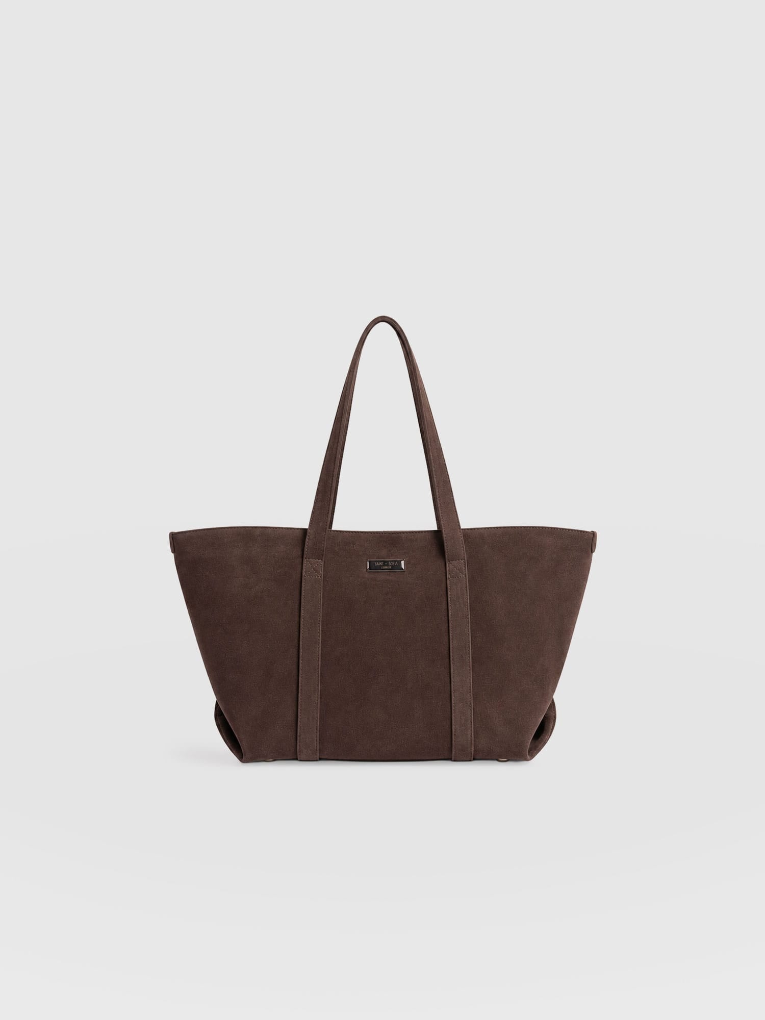 Kara Shopper Bag Brown Suede - Women's Bags | Saint + Sofia® US