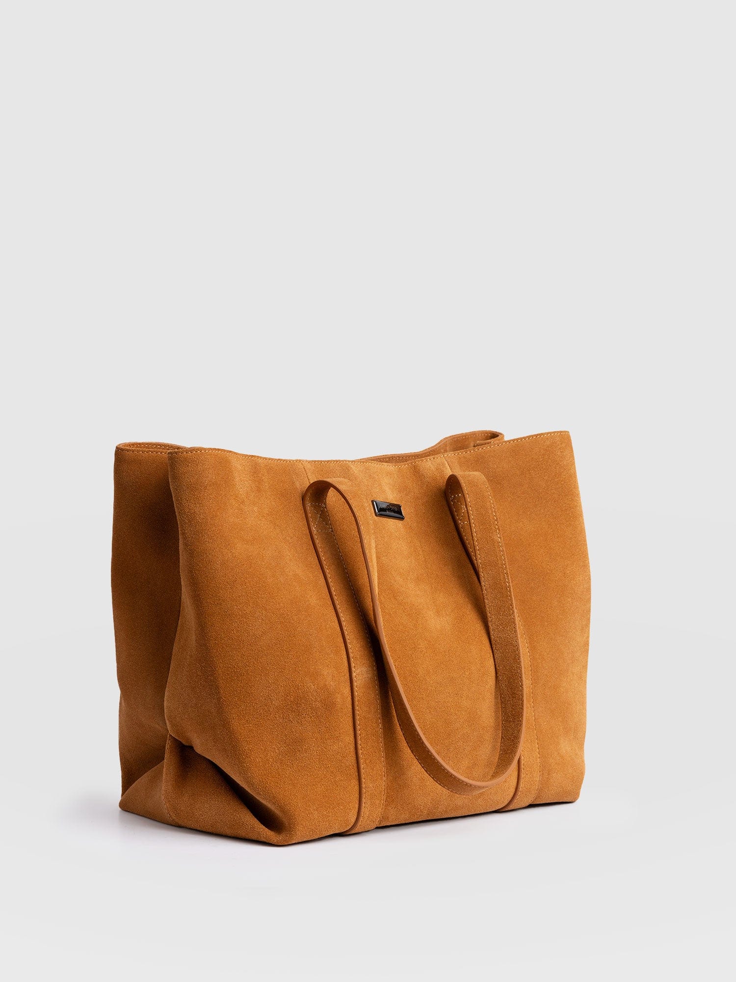 Kara Shopper Bag Tan Suede - Women's Bags | Saint + Sofia® US