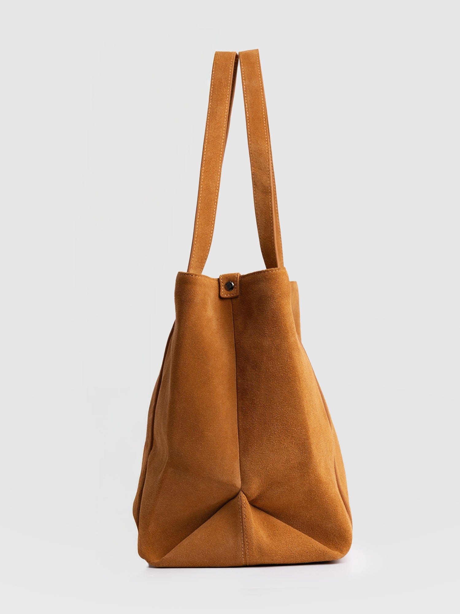 Kara Shopper Bag Tan Suede - Women's Bags | Saint + Sofia® US