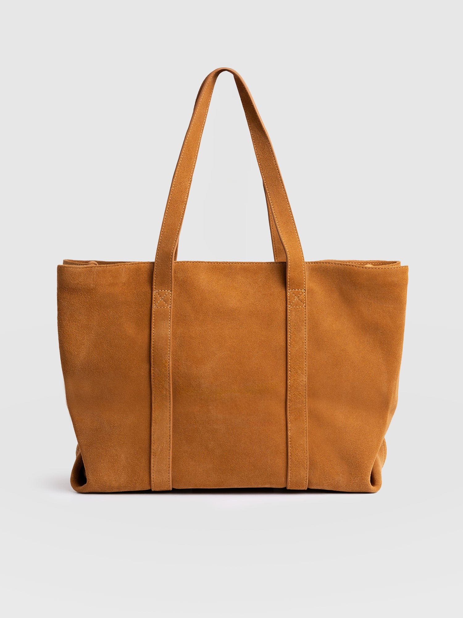 Kara Shopper Bag Tan Suede - Women's Bags | Saint + Sofia® US