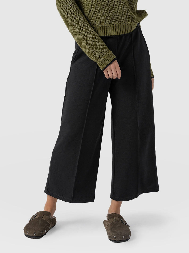 Keller Culotte Black - Women's Culottes | Saint + Sofia® USA