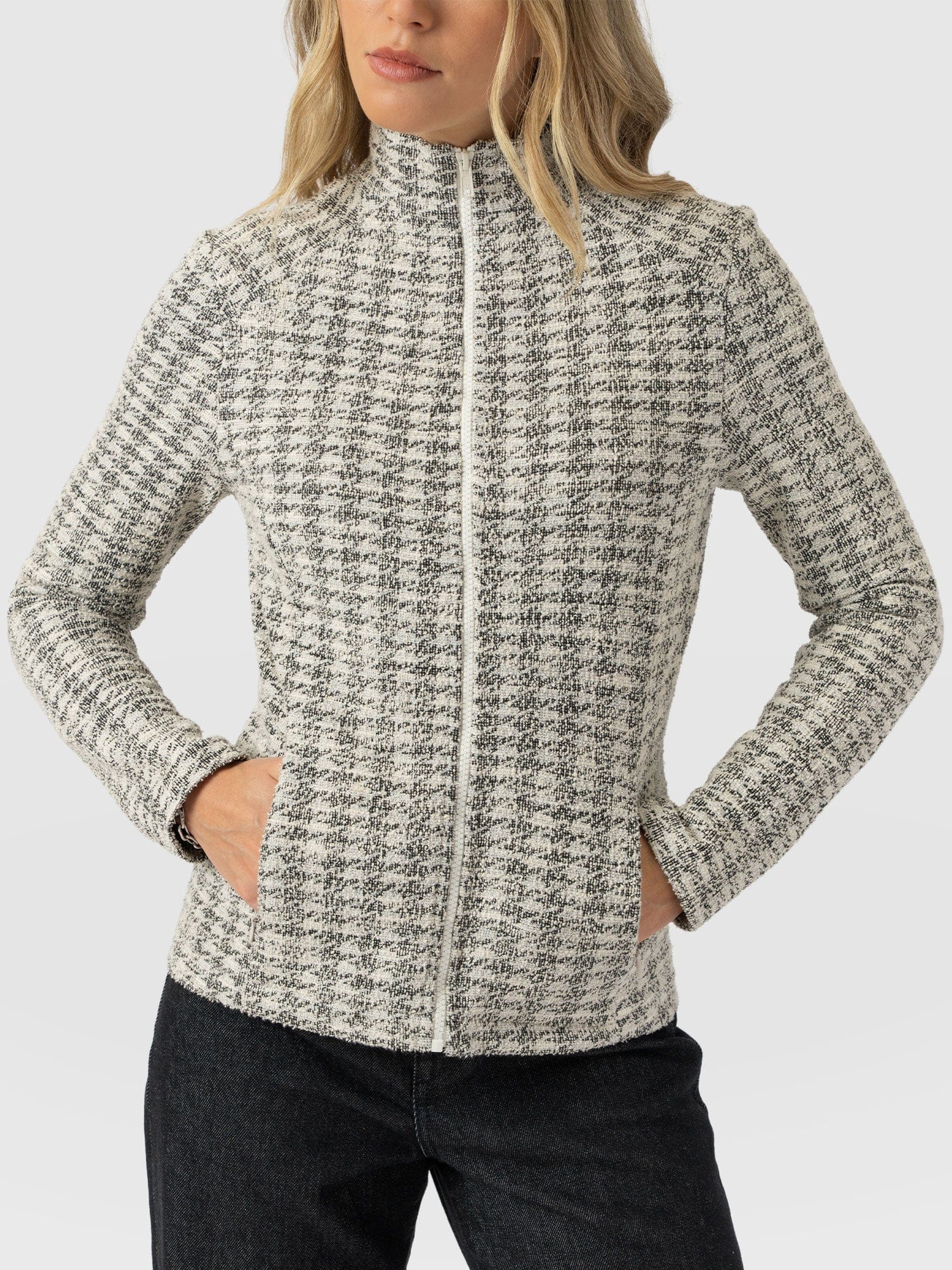 Keller Jacket - Cream Boucle - Women's Jackets | Saint and Sofia® USA