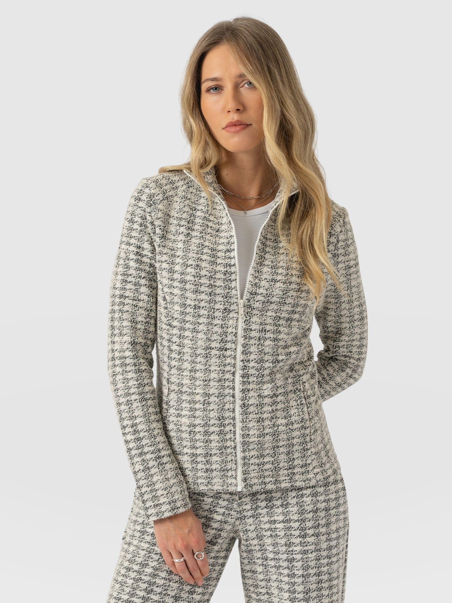 Keller Jacket - Cream Boucle - Women's Jackets | Saint + Sofia® USA