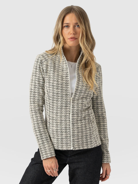 Keller Jacket - Cream Boucle - Women's Jackets | Saint and Sofia® USA