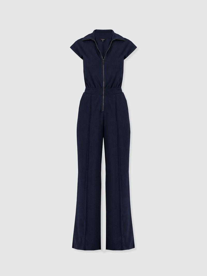 Keller Jumpsuit - Navy - Women's Jumpsuits | Saint + Sofia® USA