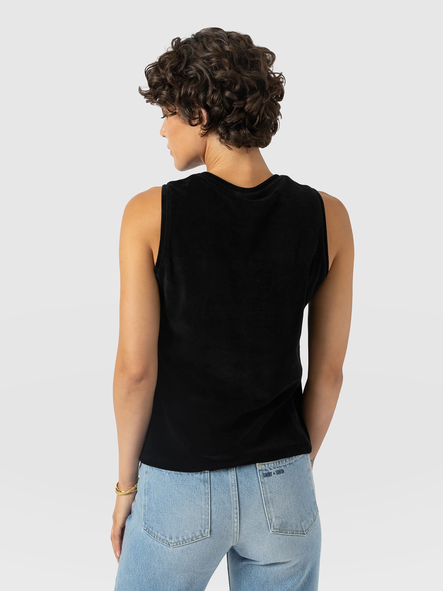 Keller Vest - Black Velvet - Women's T-shirts | Saint and Sofia® USA