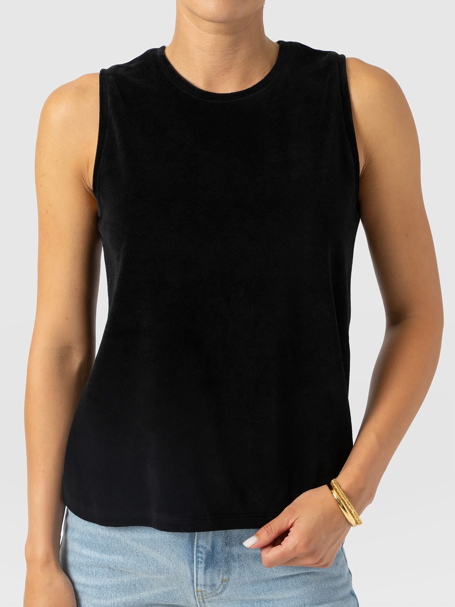 Keller Vest - Black Velvet - Women's T-shirts | Saint and Sofia® USA