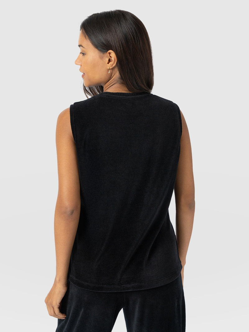 Keller Vest - Black Velvet - Women's T-shirts | Saint + Sofia® USA