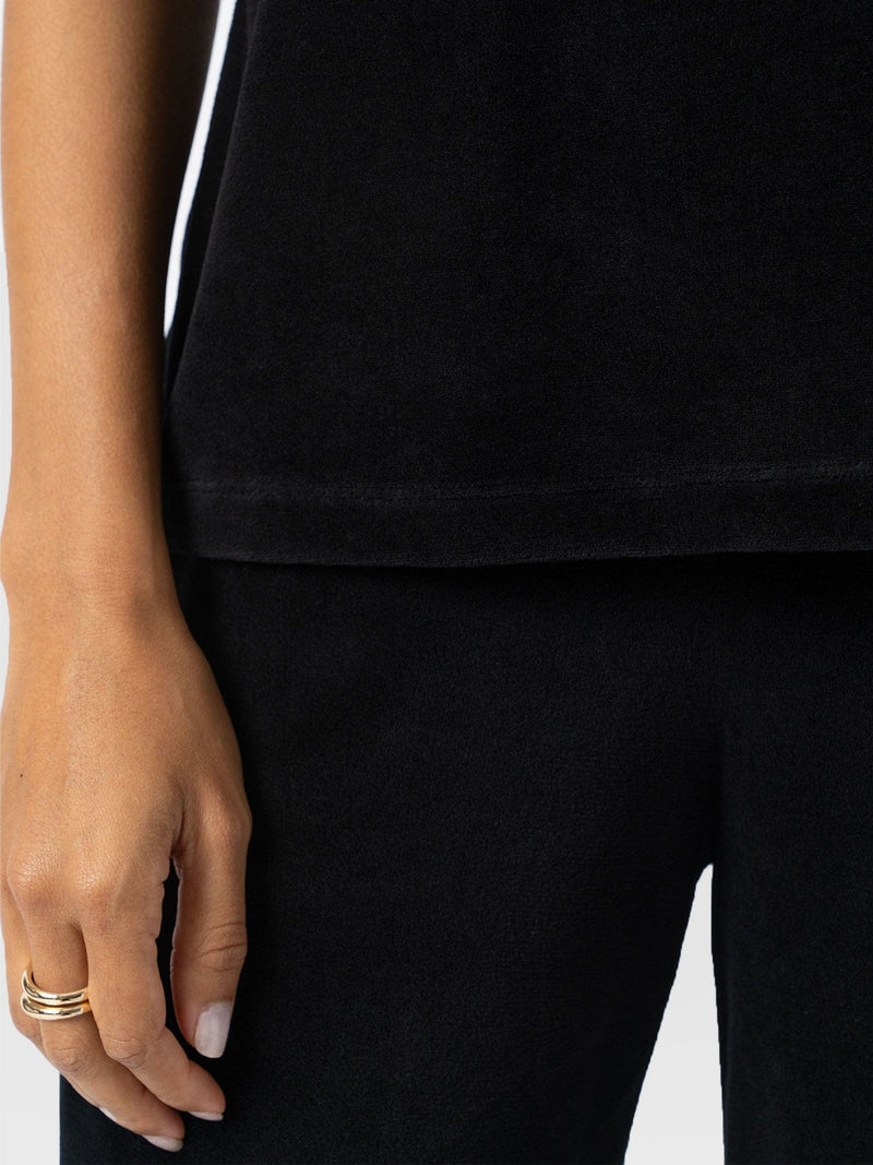 Keller Vest - Black Velvet - Women's T-shirts | Saint + Sofia® USA