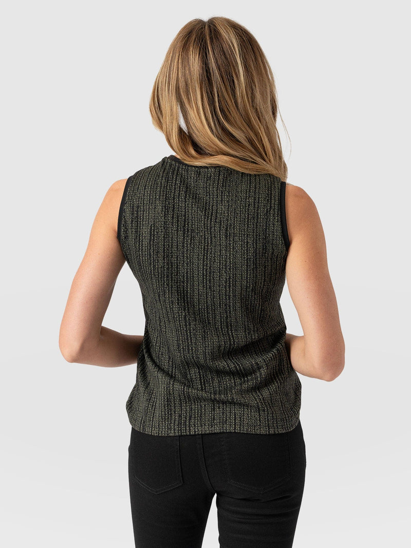 Keller Vest Green Pixel - Women's Vests | Saint + Sofia® US