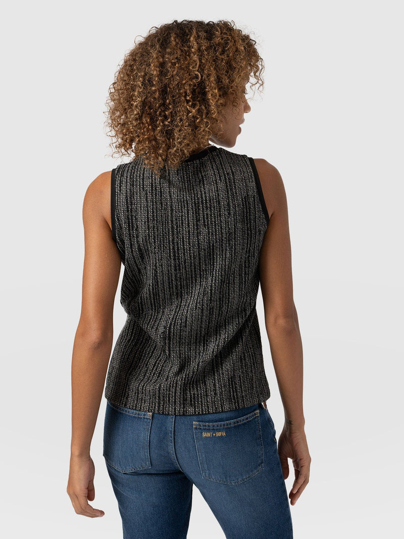 Keller Vest Grey/Black - Women's Vests | Saint + Sofia® US