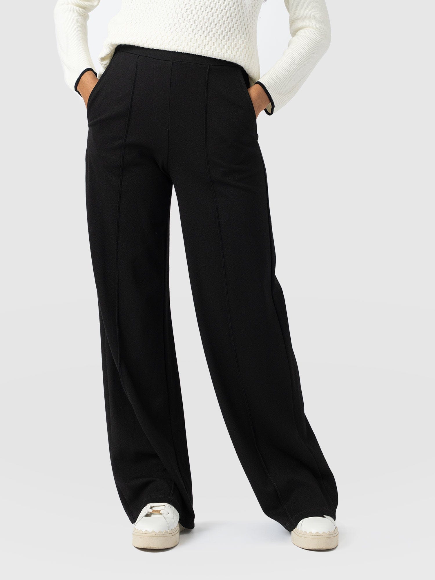 Keller Wide Leg Pant Black - Women's Pants | Saint + Sofia® USA