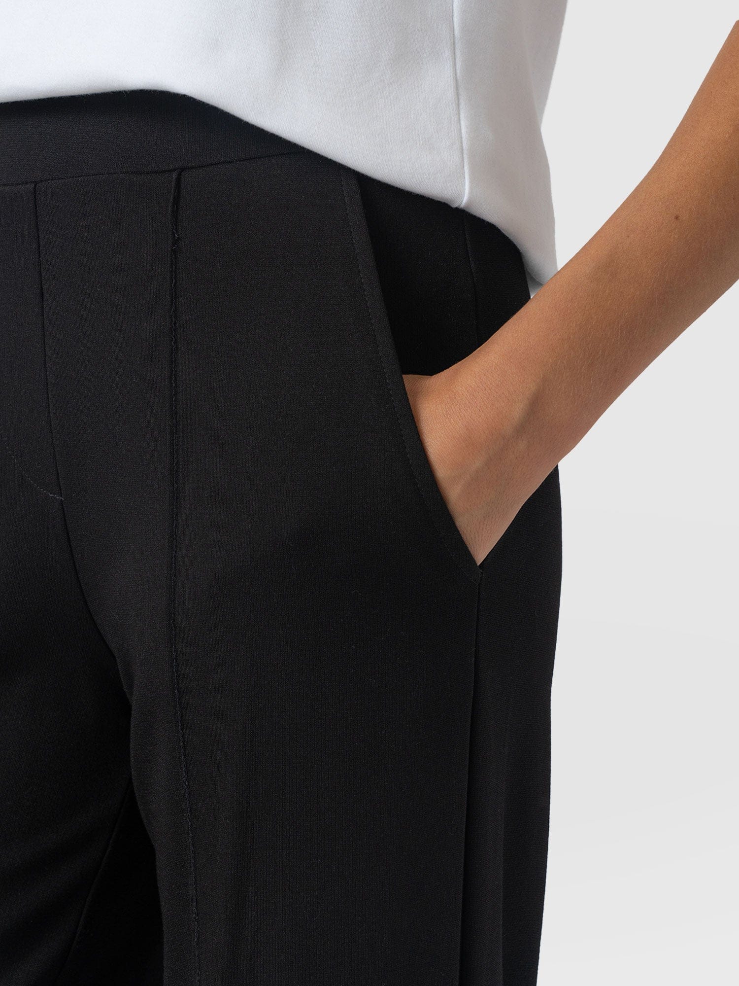 Keller Wide Leg Pant Black - Women's Pants | Saint + Sofia® USA