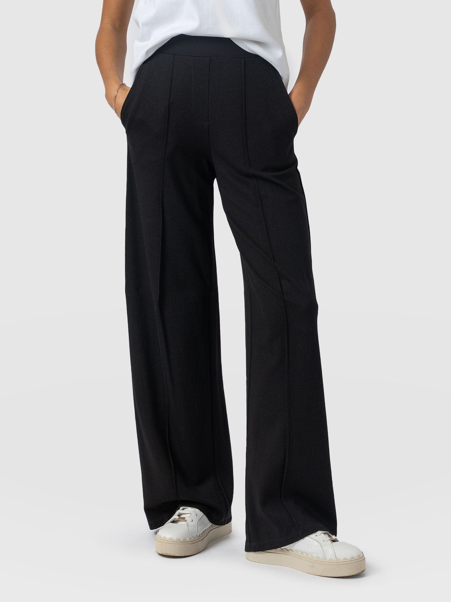 Keller Wide Leg Pant Black - Women's Pants | Saint and Sofia® USA