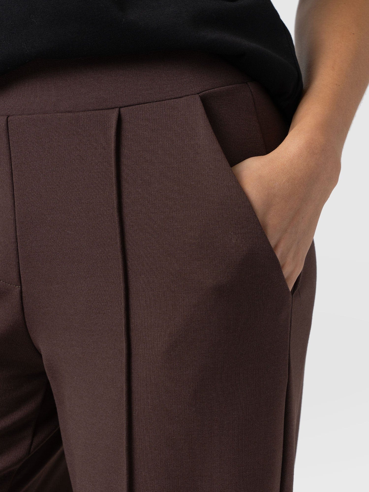 Keller Wide Leg Pant - Brown - Women's Pantss | Saint + Sofia? USA