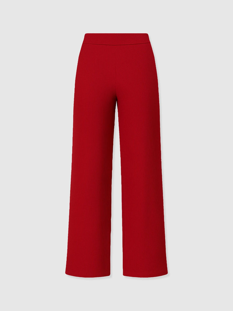 Keller Wide Leg Pant - Deep Red - Women's Pants | Saint + Sofia® USA
