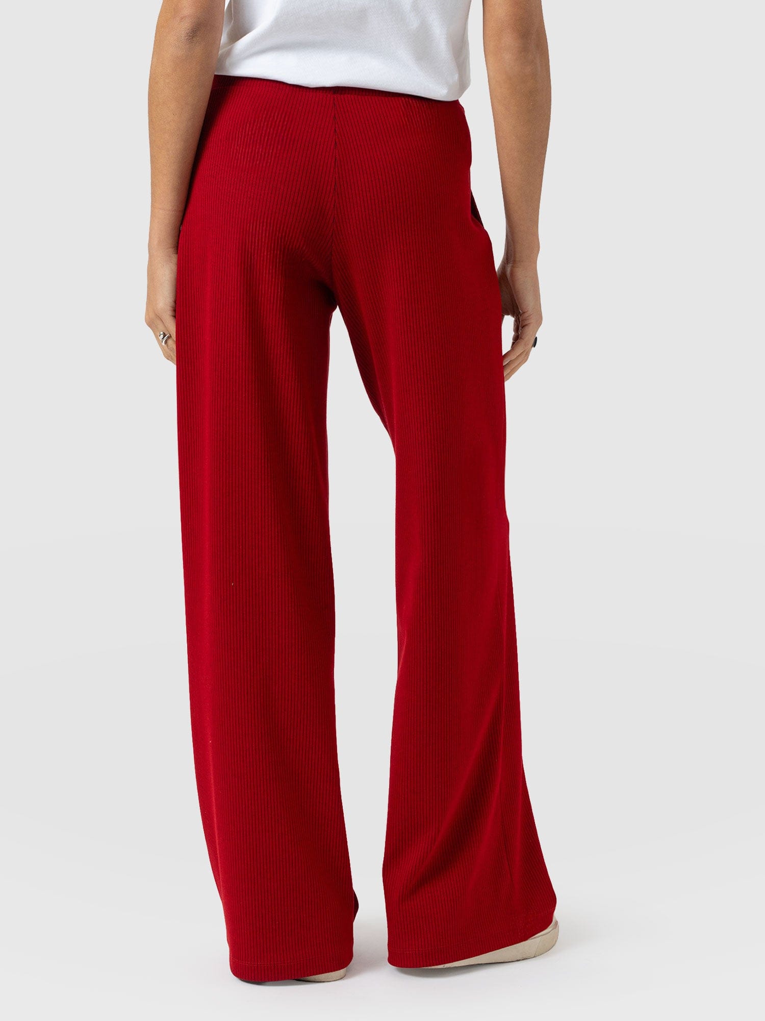 Keller Wide Leg Pant - Deep Red - Women's Pants | Saint + Sofia® USA