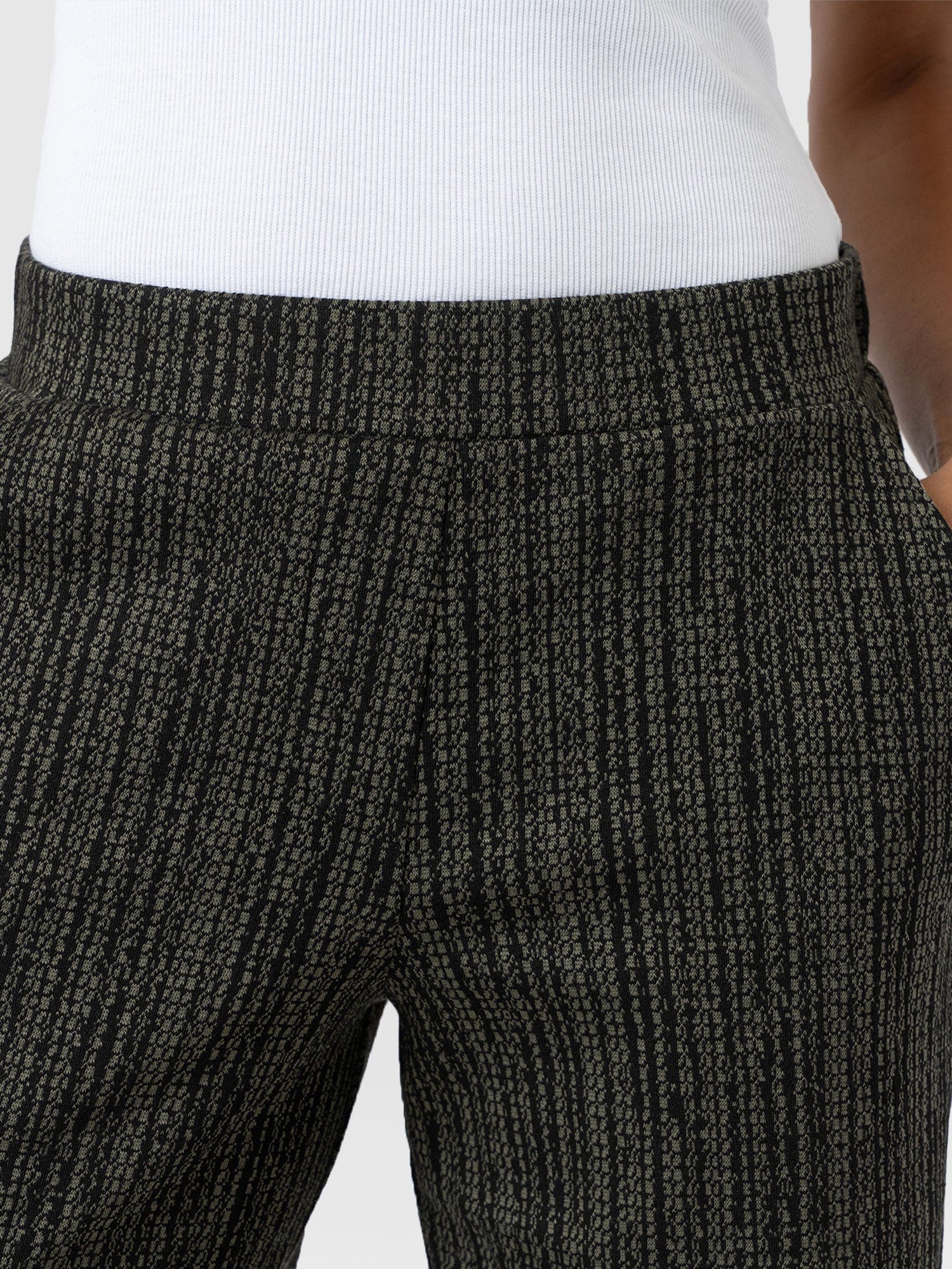 Keller Wide Leg Pant Green Texture - Women's Pants | Saint + Sofia® US