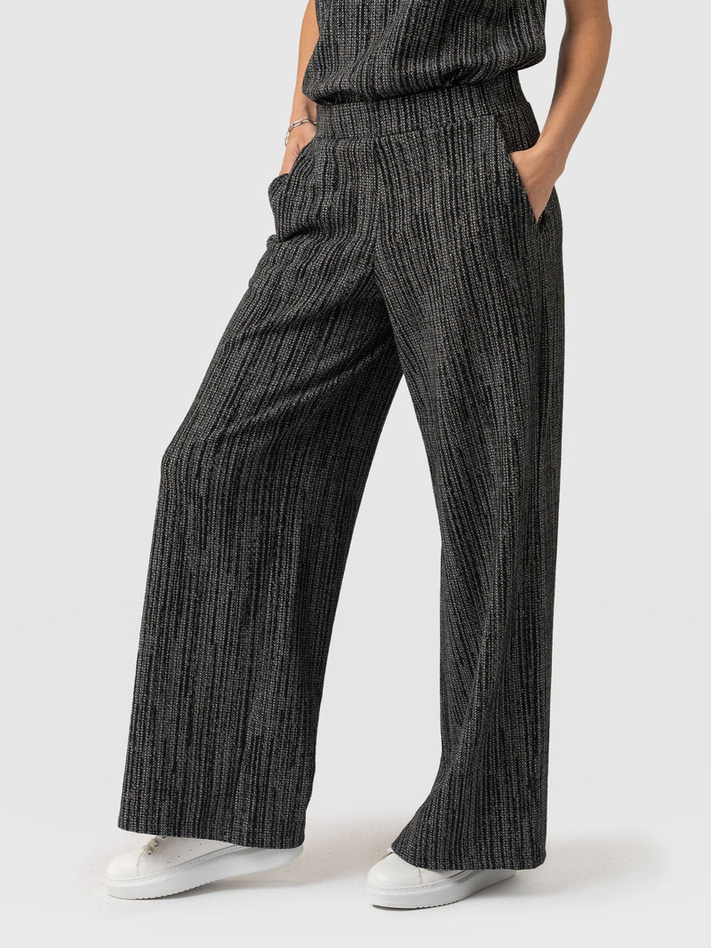 Keller Wide Leg Pant Grey/Black - Women's Pants | Saint + Sofia® US