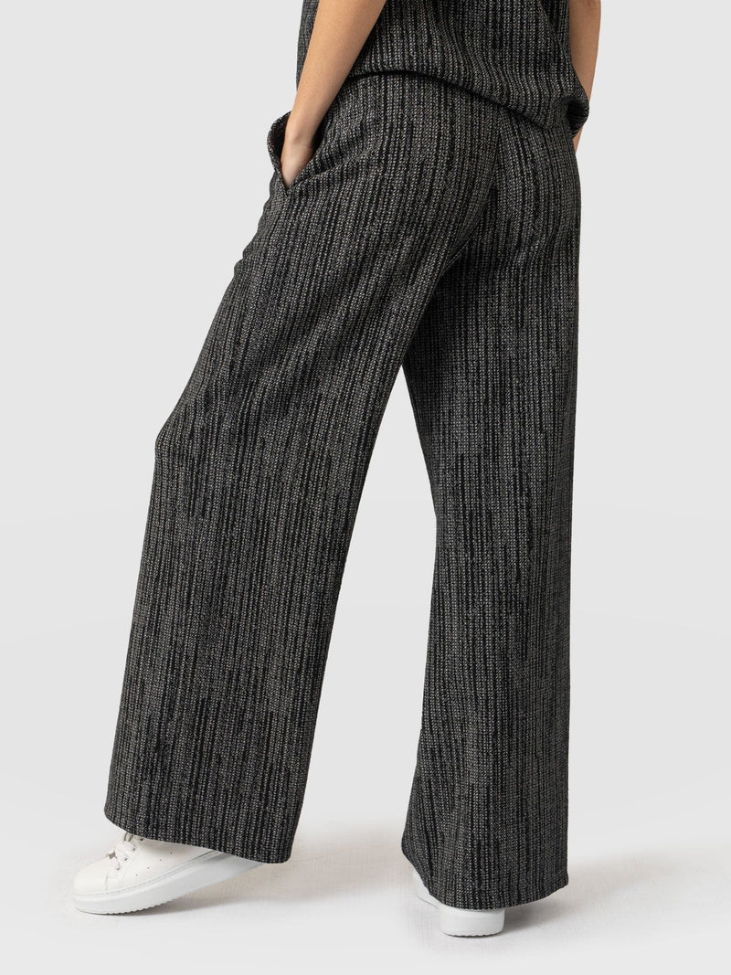 Keller Wide Leg Pant Grey/Black - Women's Pants | Saint + Sofia® US