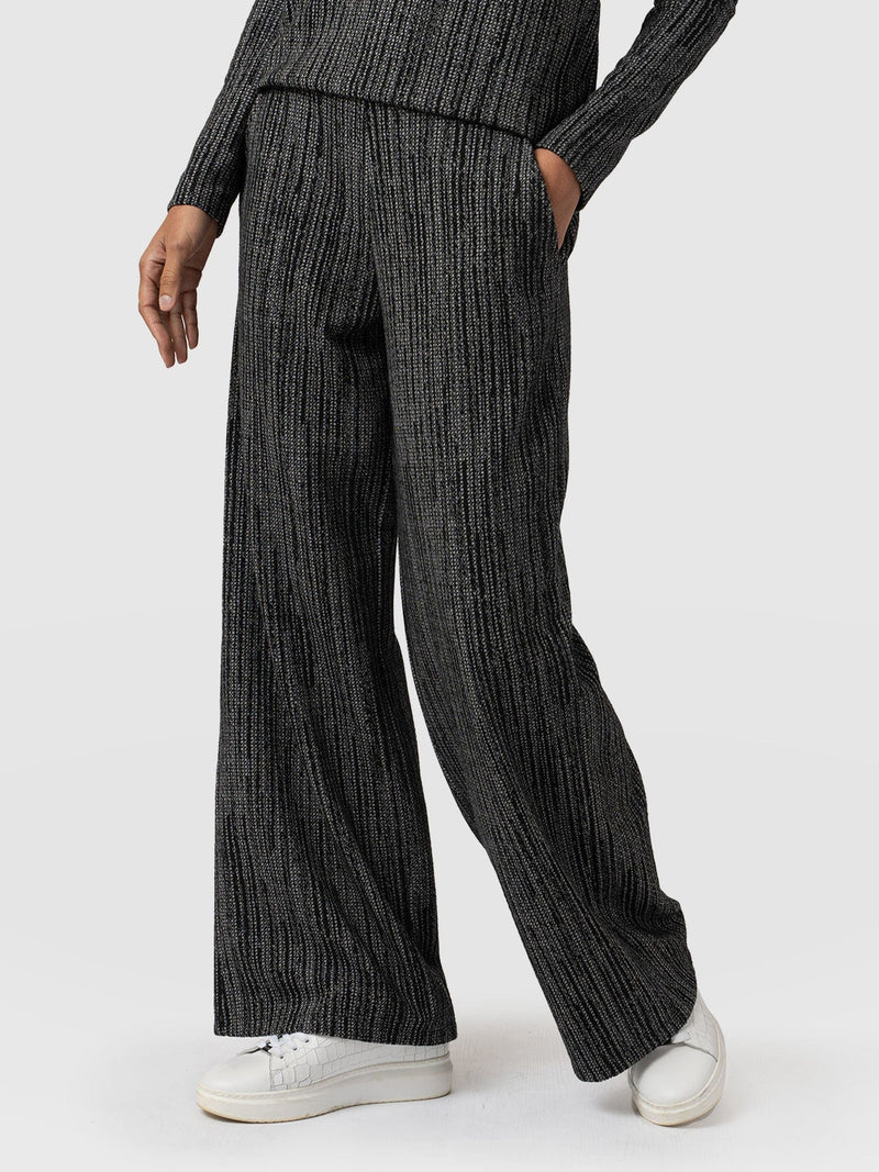 Keller Wide Leg Pant Grey/Black - Women's Pants | Saint + Sofia® US