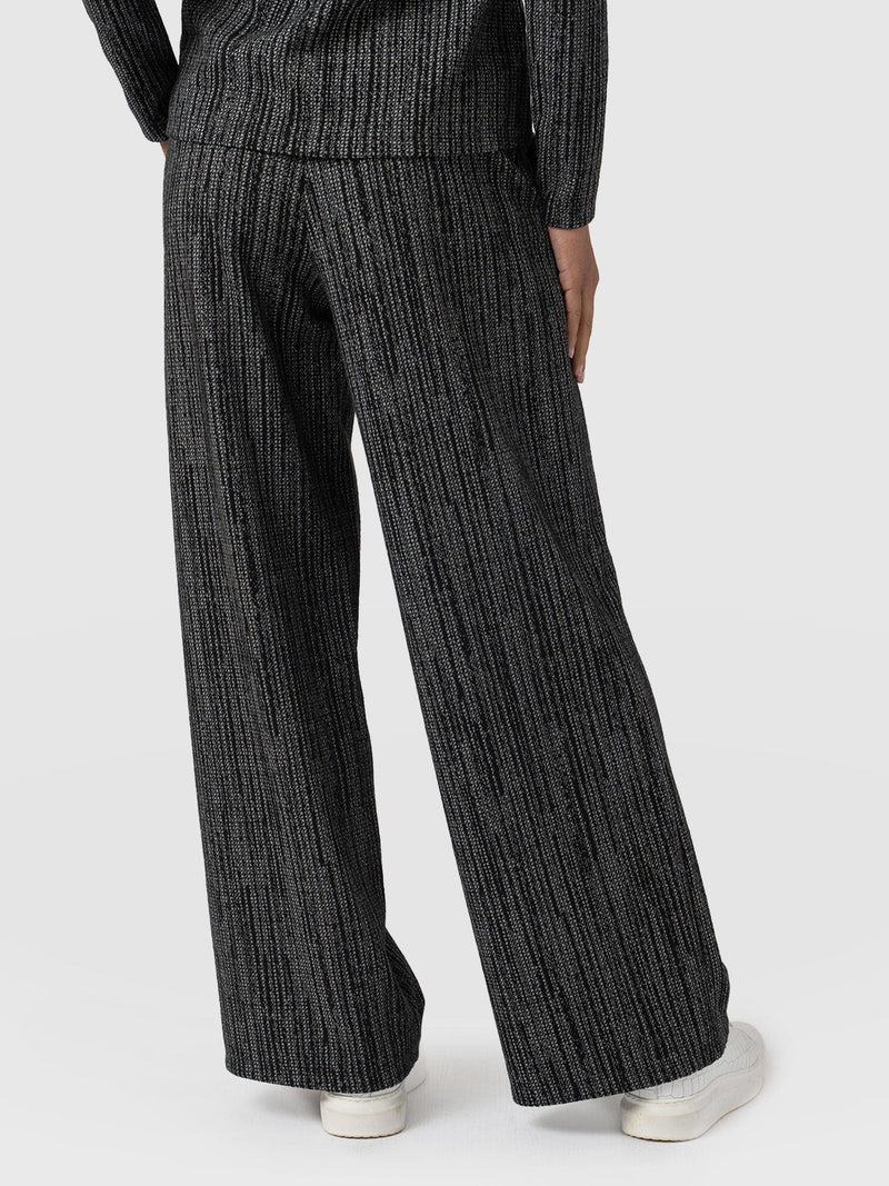 Keller Wide Leg Pant Grey/Black - Women's Pants | Saint + Sofia® US