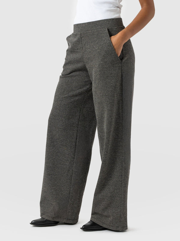 Keller Wide Leg Pant - Grey Twill - Women's Trousers | Saint + Sofia® US