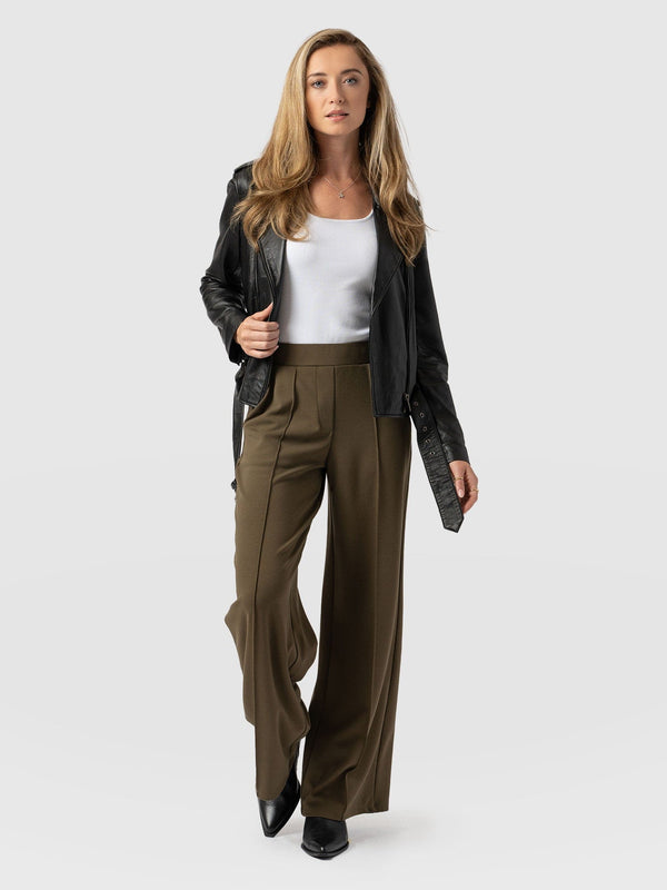 Keller Wide Leg Pant Khaki - Women's Pants | Saint + Sofia® US